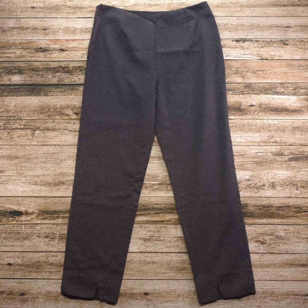 Tommy Hilfiger Black and White Patterned Cropped Pants